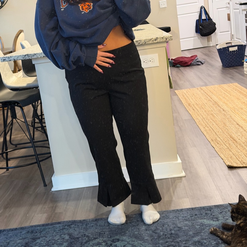 Black Flared Dress Pants